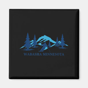Imán estación de esquí wabasha minnesota esquiador esqu