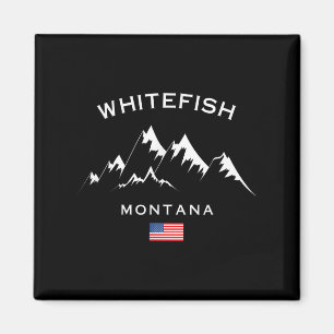 Imán Estación de esquí Whitefish Montana Montañas Rocos