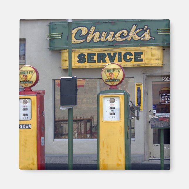 Imán Estación de gas antigua (Frente)