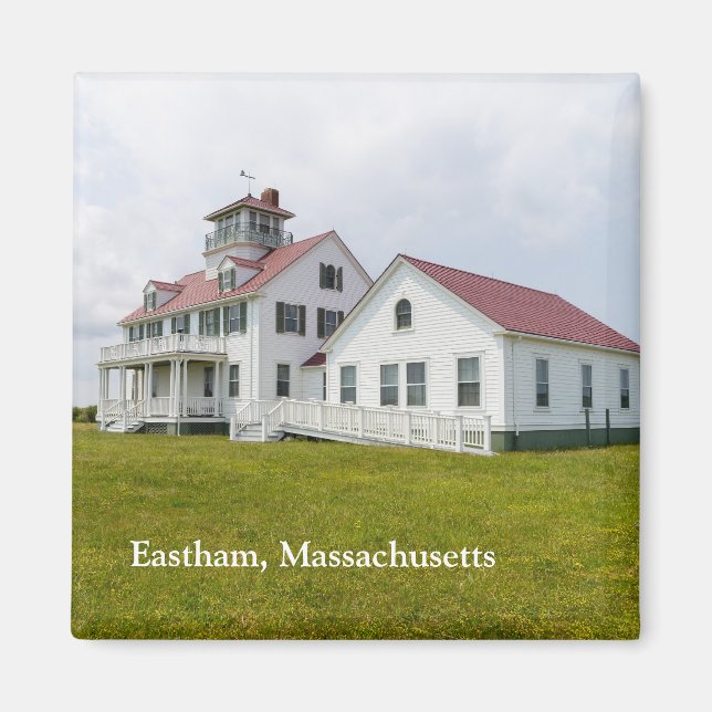 Imán Estación de Guardacostas Eastham Massachusetts (Frente)