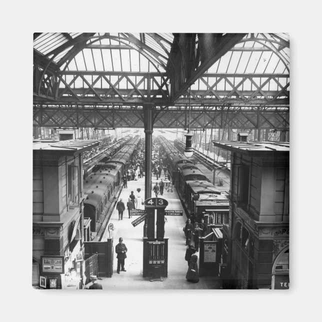 Imán Estación de Interiores de Charing Cross, Londres (Frente)