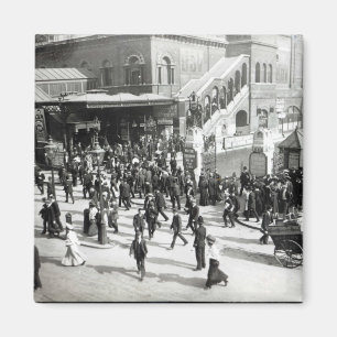 Imán Estación de tren de Broad Street, Londres, c.1890