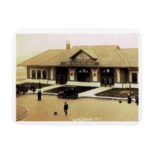 Imán Estación de tren, Long Beach, Long Island, NY Vin