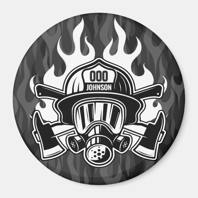 Imán Estación del Departamento de Bomberos de Rescate d (Frente)