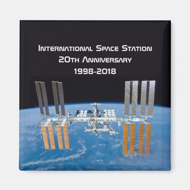 Imán Estación Espacial Internacional ISS 20º aniversari (Frente)