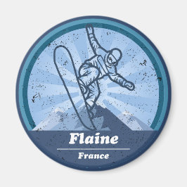 Imán Estación Flaine de ski - Snowboard