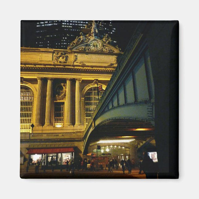 Imán Estación Grand Central - Noche - Nueva York (Frente)
