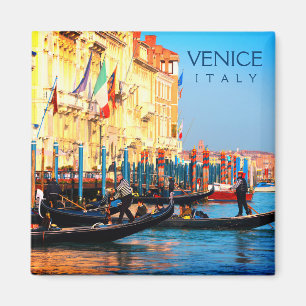 Imán Estación ocupada de la góndola en Venecia, Itali