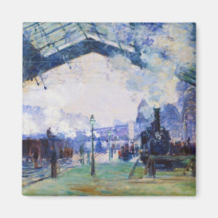 Imán Estación Saint-Lazare, tren de Normandía, Claude M