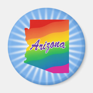 Imán Estado Arcoíris de Arizona