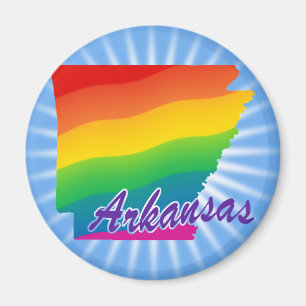 Imán Estado Arcoíris de Arkansas