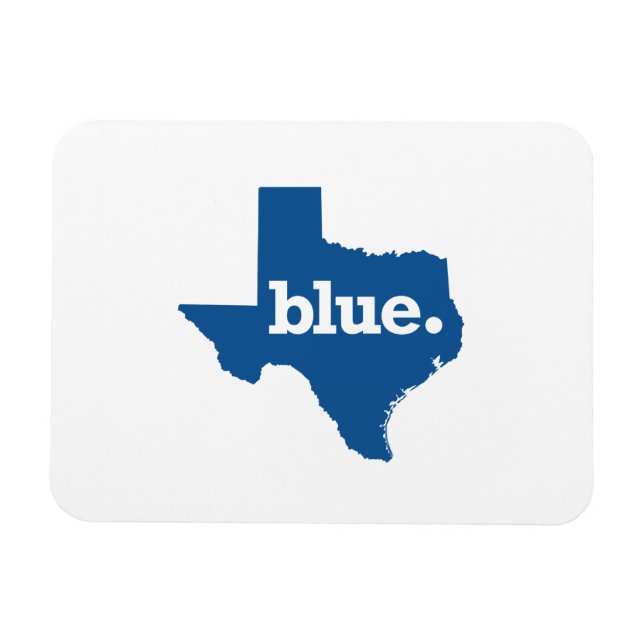 IMÁN ESTADO AZUL DE TEXAS (Horizontal)