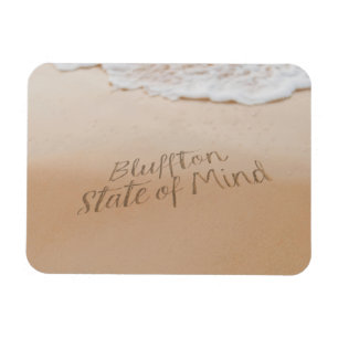 Imán Estado de Ánimo de Bluffton Escrito en la Arena Pl