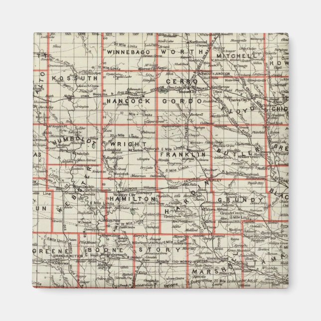 Imán Estado de Iowa (Frente)