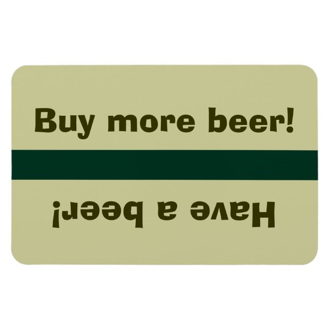 Imán Estado de la cerveza Fridge - Toma una cerveza, co (Horizontal)