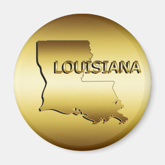 IMÁN ESTADO DE LOUISIANA MEDALLION ORO
