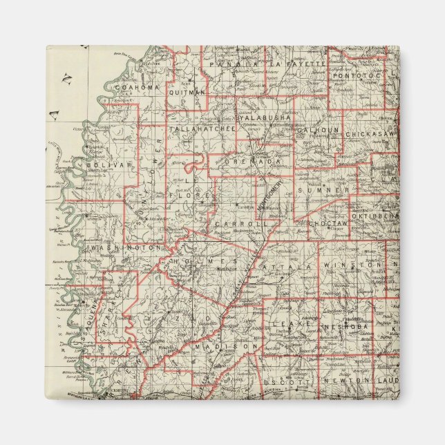 Imán Estado de Misisipi (Frente)