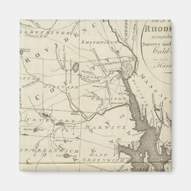 Imán Estado de Rhode Island (Frente)