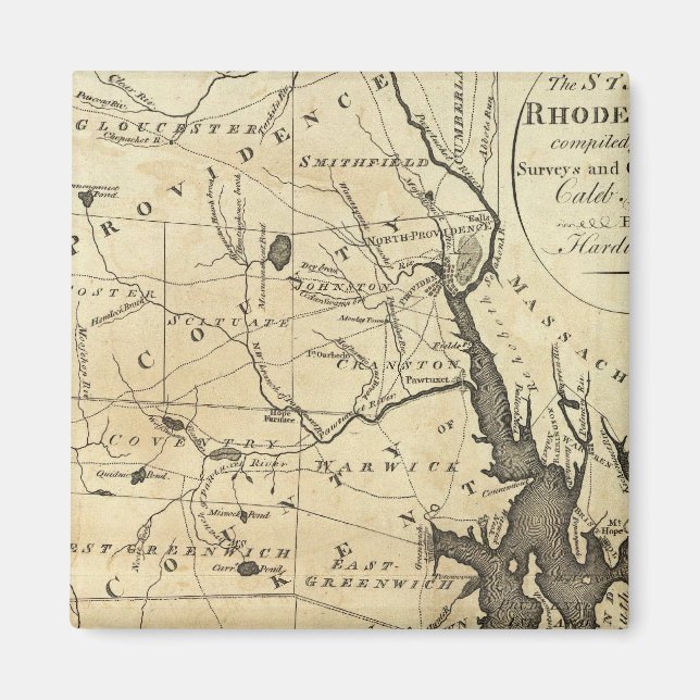 Imán Estado de Rhode Island (Frente)