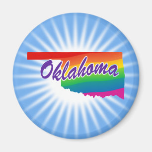 Imán Estado del Arcoíris de Oklahoma