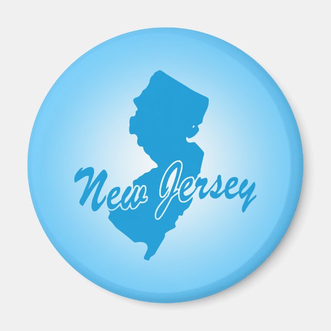 Imán Estado Magnet de Nueva Jersey (Frente)