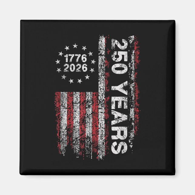 Imán Estados Unidos 250 cumpleaños bandera de Estados U (Frente)