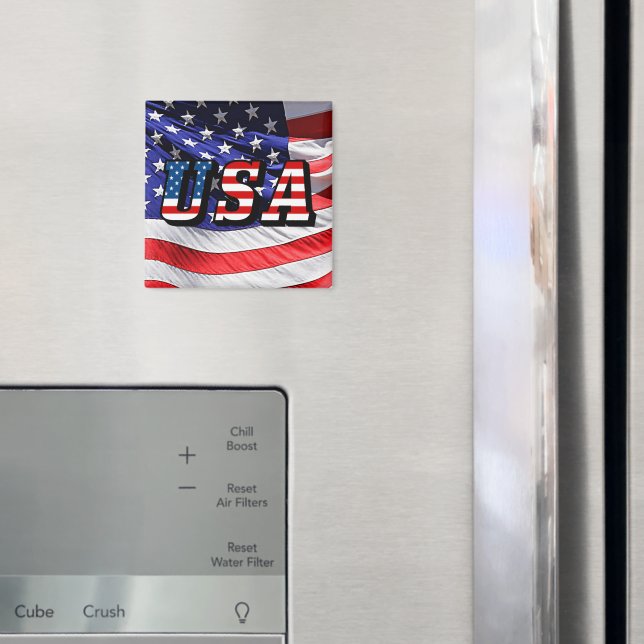 Imán Estados Unidos - Bandera estadounidense (In situ (nevera))