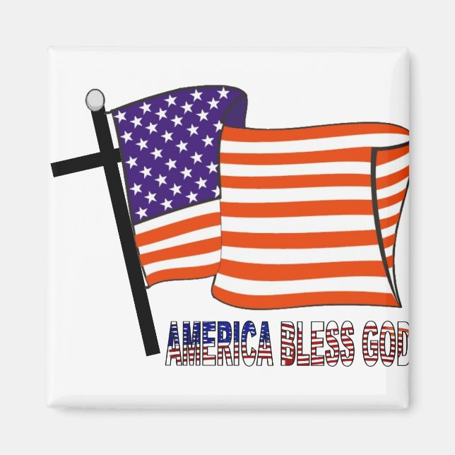 Imán Estados Unidos bendiga a Dios (Frente)