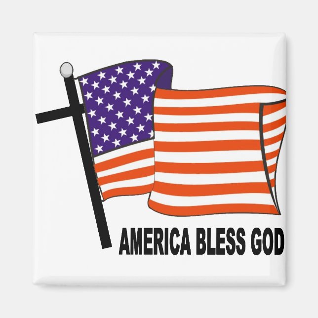Imán Estados Unidos bendiga a Dios (Frente)