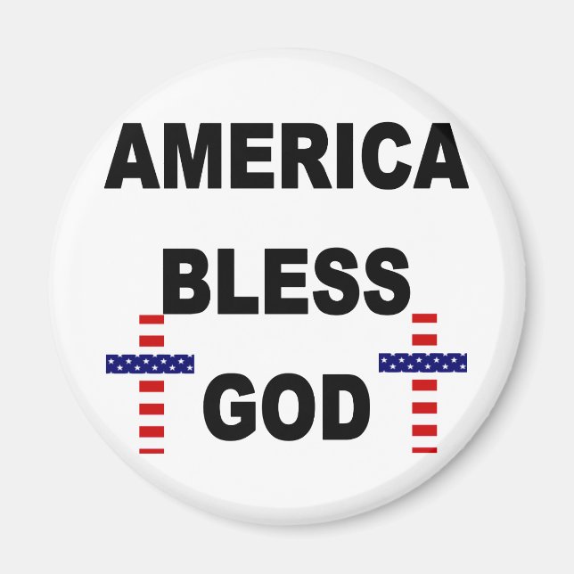 Imán Estados Unidos bendiga a Dios (Frente)