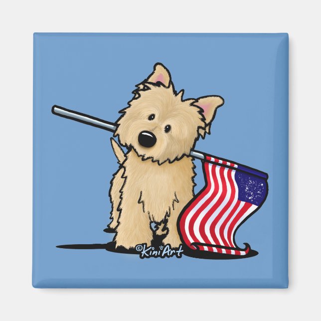 Imán Estados Unidos Cairn Terrier Magnet (Frente)