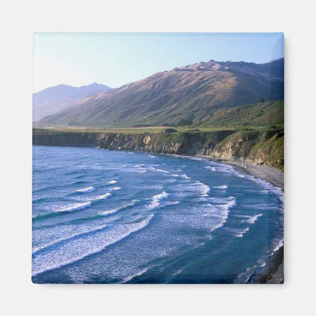 Imán Estados Unidos, California, Big Sur, bahía a lo la (Frente)