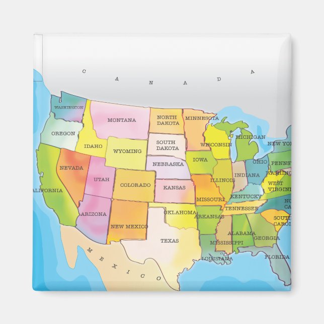 Imán Estados Unidos De América (Frente)