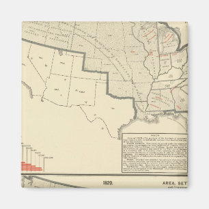 Imán Estados Unidos Dos mapas litografiados en color