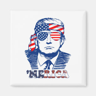 Imán Estados Unidos Feliz 4 De Julio A Trump
