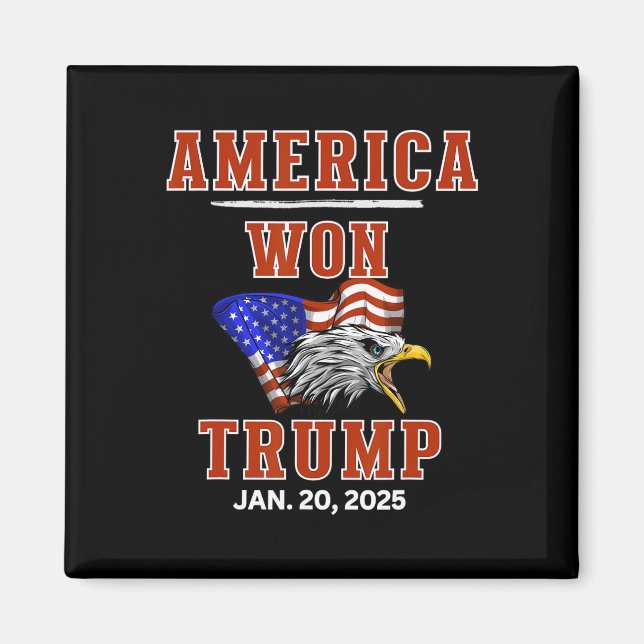 Imán Estados Unidos Ganó Trump Ganamos Nosotros, El Pue (Frente)