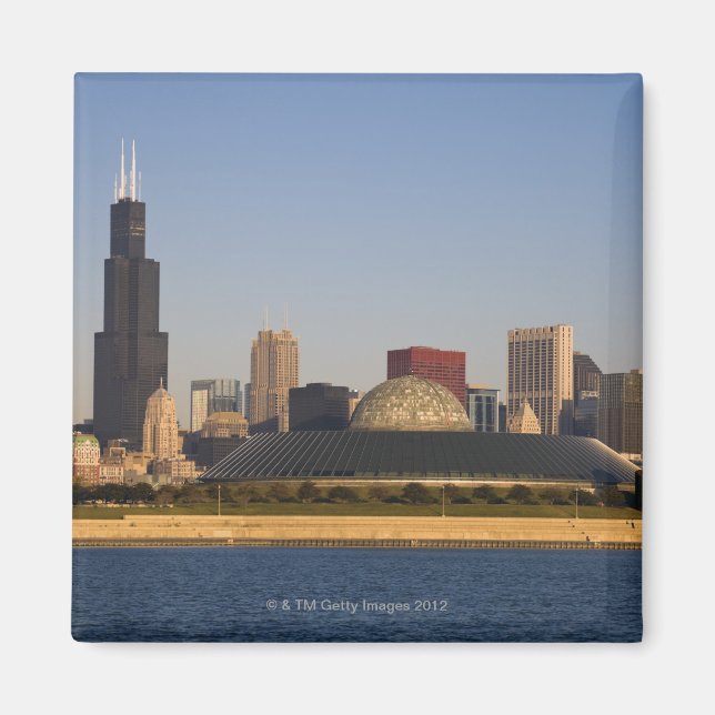 Imán Estados Unidos, Illinois, Chicago, City con Adler (Frente)