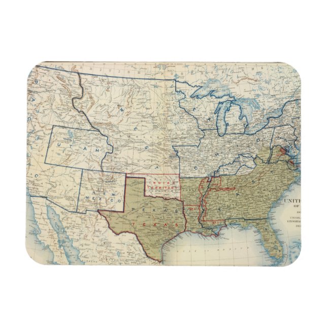 Imán Estados Unidos junio 1861 (Horizontal)