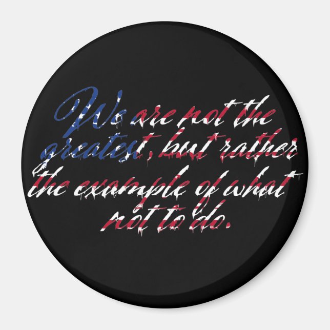 Imán Estados Unidos No Es El Mayor Personalizado (Frente)