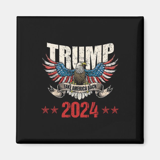 Imán Estados Unidos respaldó a la bandera estadounidens (Frente)