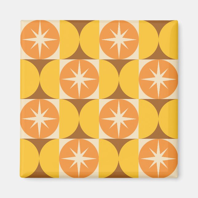 Imán Estallidos de mediados de siglo en círculos amaril (Frente)