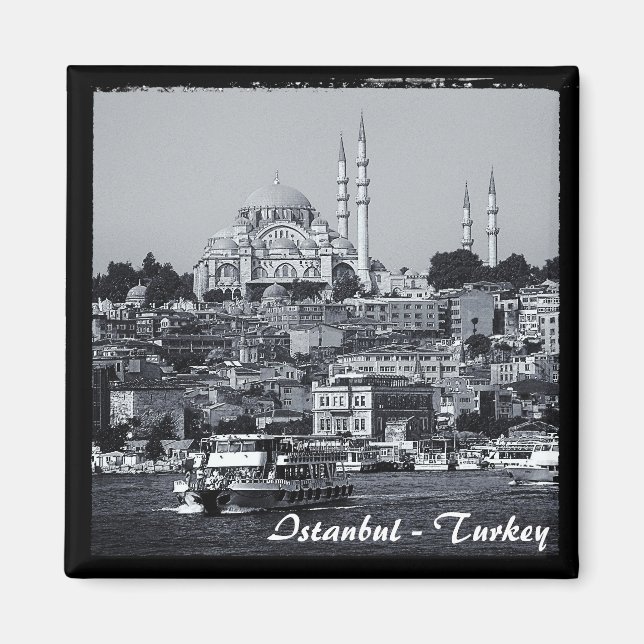 Imán Estambul - Sultan Ahmed, Turquía 2 (Fridge Magnet) (Frente)