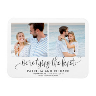 Imán Estamos atando el nudo, salva la foto de la fecha