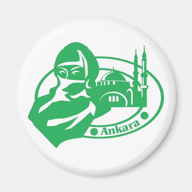 Imán Estampado de Ankara (Frente)