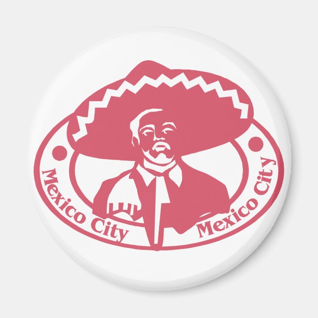 Imán Estampado de Ciudad de México (Frente)