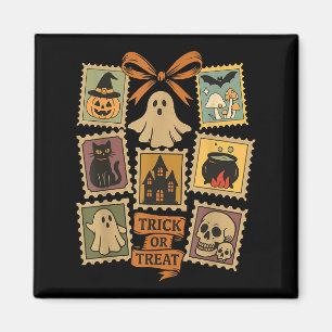 Imán Estampado de Halloween retro Iconos Gracioso sello