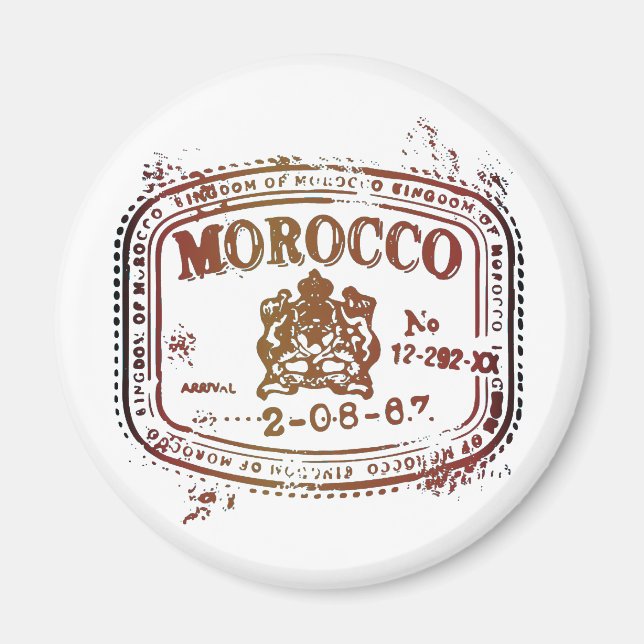 Imán Estampado de Marruecos (Frente)