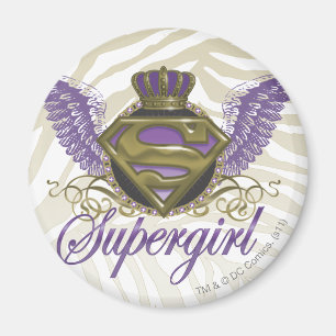 Imán Estampado de zebra de Supergirl