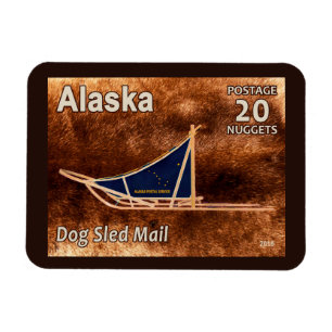 Imán Estampilla de correo de alaska