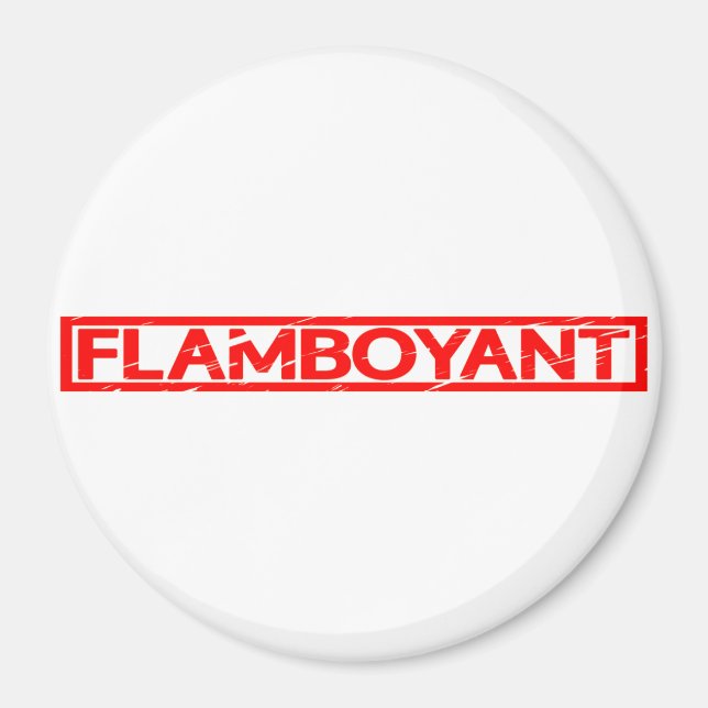 Imán Estampilla de flamante (Frente)